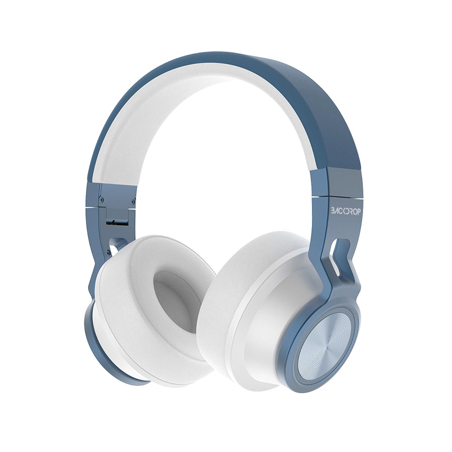 AUDIFONOS BACKDROP INALAMBRICOS DE DIADEMA BLUETOOTH - ALAMBRICOS COLOR BLANCO CON AZUL AUDIFONOS BACKDROP INALAMBRICOS DE DIADEMA BLUETOOTH - ALAMBRICOS COLOR BLANCO CON AZUL